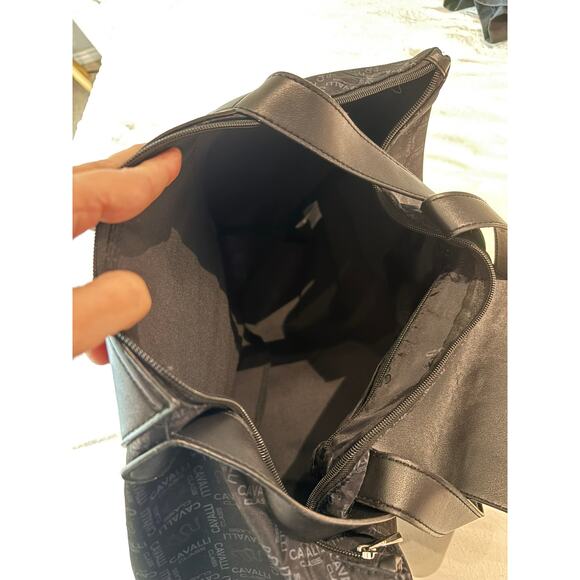 Cavalli Class Large Black Logo Tote, NWT - Picture 5 of 5